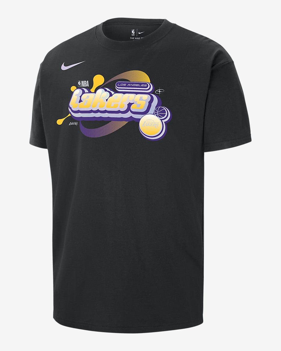 Los Angeles Lakers Courtside Men s Nike NBA Max90 T Shirt. Nike ID